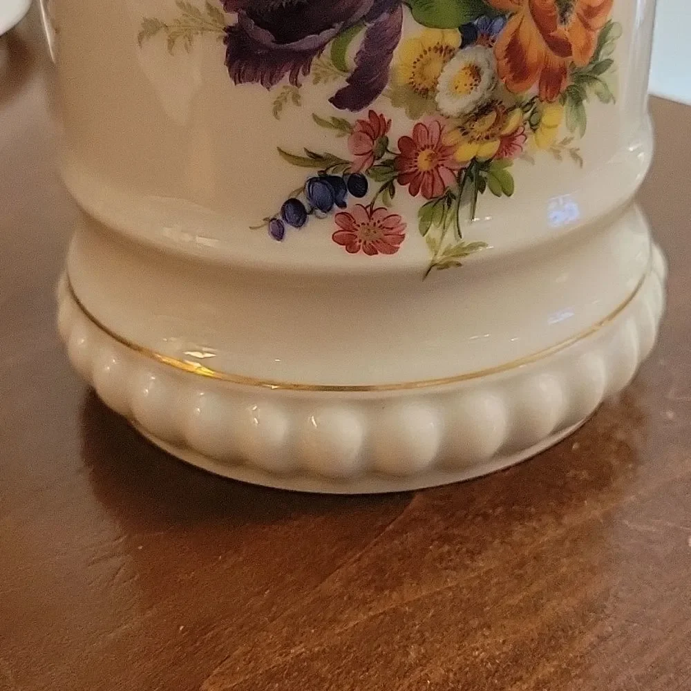BAREUTHER WALDSASSEN Vintage Limited Edition Floral Porcelain Canister